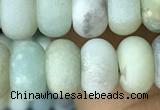 CRB5070 15.5 inches 5*8mm rondelle matte amazonite beads wholesale