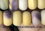 CRB5072 15.5 inches 5*8mm rondelle matte mookaite beads wholesale