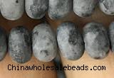 CRB5076 15.5 inches 5*8mm rondelle matte labradorite beads wholesale