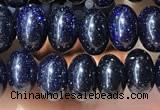 CRB5317 15.5 inches 4*6mm rondelle blue goldstone beads wholesale