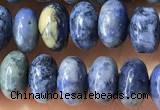 CRB5318 15.5 inches 4*6mm rondelle dumortierite beads wholesale