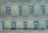 CRB533 15.5 inches 7*14mm tyre Chinese amazonite beads wholesale