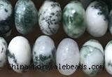 CRB5338 15.5 inches 5*8mm rondelle tree agate beads wholesale