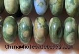 CRB5347 15.5 inches 5*8mm rondelle rhyolite beads wholesale