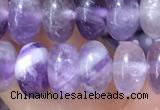 CRB5353 15.5 inches 5*8mm rondelle amethyst beads wholesale