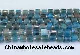 CRB5601 15.5 inches 7mm - 8mm faceted tyre apatite beads