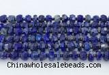 CRB5628 15.5 inches 5*7mm - 7*8mm faceted rondelle lapis lazuli beads