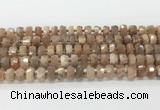 CRB5657 15.5 inches 6*10mm-7*11mm faceted rondelle moonstone beads wholesale