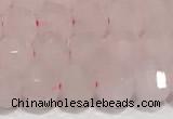 CRB5696 15 inches 6*6mm rose quartz beads wholesale