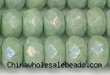 CRB5706 15 inches 5*8mm faceted rondelle AB-color jade beads