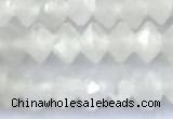 CRB5741 15 inches 2*3mm faceted white moonstone beads