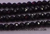 CRB705 15.5 inches 2*3mm faceted rondelle black spinel beads