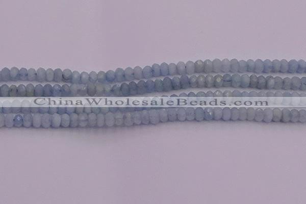CRB710 15.5 inches 2.5*4mm faceted rondelle aquamarine beads