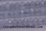 CRB711 15.5 inches 2.5*4mm faceted rondelle aquamarine beads