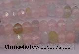 CRB716 15.5 inches 2.5*4mm faceted rondelle morganite beads