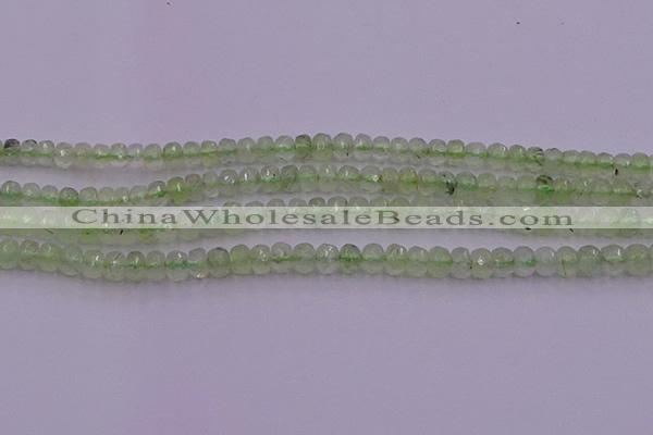 CRB723 15.5 inches 2.5*4mm faceted rondelle prehnite gemstone beads