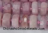 CRB827 15.5 inches 7*12mm faceted rondelle kunzite beads