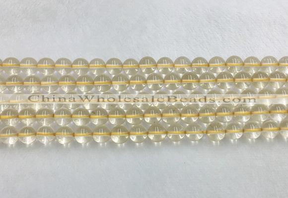 CRBS06 15 inches 6mm round citrine gemstone beads wholesale