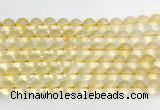 CRBS08 15 inches 10mm round citrine gemstone beads wholesale