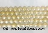 CRBS10 15 inches 14mm round citrine gemstone beads wholesale