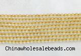 CRBS15 15 inches 4mm faceted round citrine beads wholesale