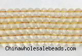CRBS18 15 inches 10mm faceted round citrine beads wholesale