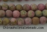 CRC1001 15.5 inches 6mm round matte rhodochrosite gemstone beads