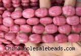 CRC1063 15.5 inches 13*18mm oval rhodochrosite beads wholesale