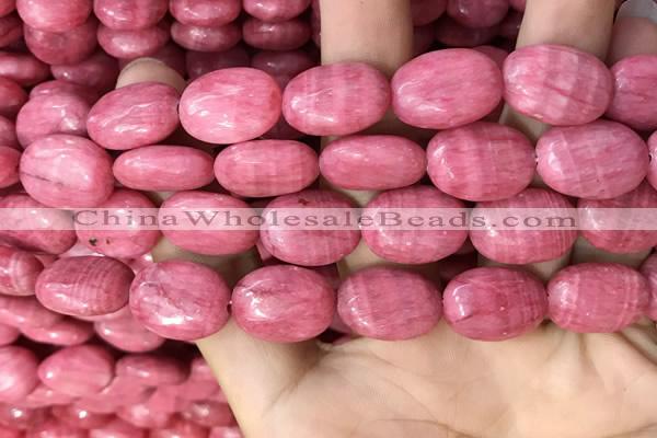 CRC1063 15.5 inches 13*18mm oval rhodochrosite beads wholesale