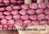 CRC1064 15.5 inches 13*18mm flat teardrop rhodochrosite beads