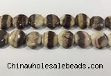 CRC1074 15.5 inches 25mm flat round rhodochrosite beads