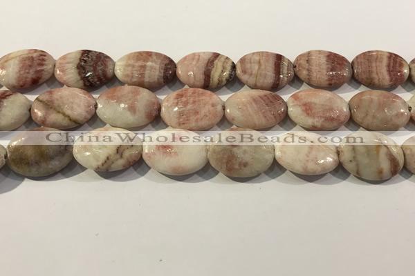 CRC1079 15.5 inches 18*25mm oval rhodochrosite beads wholesale