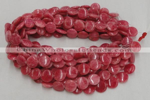 CRC11 16 inches 12mm coin rhodochrosite gemstone beads wholesale