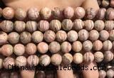 CRC1152 15.5 inches 10mm round rhodochrosite gemstone beads