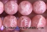 CRC1160 15.5 inches 7mm round rhodochrosite gemstone beads