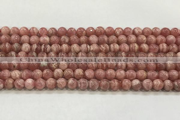 CRC1186 15.5 inches 6mm round Argentina rhodochrosite beads