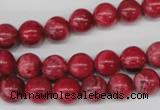 CRC19 15.5 inches 10mm round dyed rhodochrosite gemstone beads