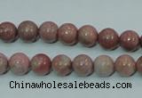 CRC202 16 inches 8mm round rhodochrosite gemstone beads wholesale