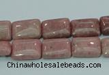 CRC206 16 inches 10*14mm rectangle rhodochrosite gemstone beads