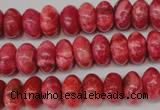 CRC21 15.5 inches 7*11mm rondelle dyed rhodochrosite gemstone beads