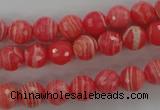 CRC403 15.5 inches 10mm faceted round synthetic rhodochrosite beads