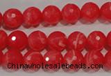 CRC513 15.5 inches 10mm faceted round synthetic rhodochrosite beads