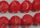 CRC516 15.5 inches 16mm faceted round synthetic rhodochrosite beads