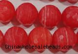 CRC517 15.5 inches 18mm faceted round synthetic rhodochrosite beads