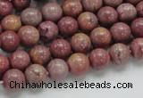 CRC52 15.5 inches 8mm round rhodochrosite gemstone beads wholesale