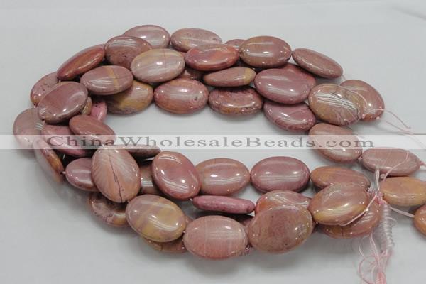 CRC78 15.5 inches 22*30mm oval rhodochrosite gemstone beads