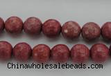 CRC802 15.5 inches 8mm faceted round Brazilian rhodochrosite beads