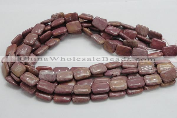 CRC82 15.5 inches 13*18mm rectangle rhodochrosite gemstone beads