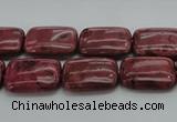 CRC822 15.5 inches 12*16mm rectangle Brazilian rhodochrosite beads