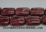 CRC823 15.5 inches 13*18mm rectangle Brazilian rhodochrosite beads